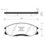 ������� �������� �. Hyundai Santa Fe 2.4-2.0CDi 01 SP1115SNS 771 12 ! Sangsin Brake SP1115 SP1115 ����