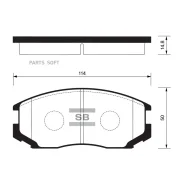 ������� �������� ��������! Mitsubishi Lancer/Colt 1.3-2.0/1.8D-2.0D 88 SP1142 Sangsin Brake SP1142 SP1142 ����