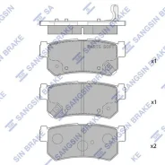 ������� ��������� �������� ������ Musso(Mando), Rexton R (Severe DUTY) SP1151SD Sangsin Brake SP1151SD SP1151SD ����
