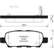 ������� ��������� Nissan X-Trail/Qashqai/Tiida/Infiniti FX/Renault Koleos ������ SP1184 Sangsin Brake SP1184 SP1184 ����