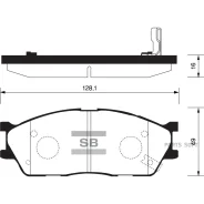 ������� �������� �. Kia Rio SF 1.3/1.5 02-05 SP1164SNS Sangsin Brake SP1164 SP1164 ����