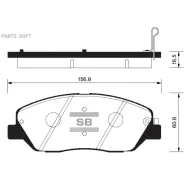 ������� �������� �. Hyundai Santa Fe (CM) 2.7V6/2.0CRDi 05 SP1194SNS GDB3418 [581014DU00] ! Sangsin Brake SP1194 SP1194 ����
