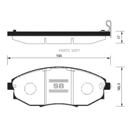 ������� �������� �. Daewoo Tosca, Chevrolet Epica 1.8/2.0/2.5 06 SP1193SNS [96475027] ! Sangsin Brake SP1193 SP1193 ����