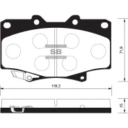 ������� �������� ��������! Toyota Land Cruiser 2.4-4.5/2.4D-4.2TD 90 SP1217 Sangsin Brake SP1217 SP1217 ����