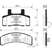 ������� �������� ��������! Chevrolet Blazer all 93 SP1261 Sangsin Brake SP1261 SP1261 ����