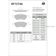 ������� ��������� ������ Sangsin Brake SP1274A SP1274A ����