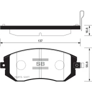 ������� ��������� Subaru Forester 01-/Impreza 01-/Legacy 98- �������� SP1367 Sangsin Brake SP1367 SP1367 ����