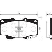������� ��������� �������� Sangsin Brake SP1375 SP1375 ����