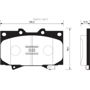 ������� ��������� �������� Sangsin Brake SP1379 SP1379 ����
