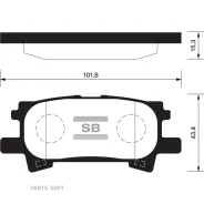 ������� �������� ������! Lexus RX 300 03 SP1385 Sangsin Brake SP1385 SP1385 ����