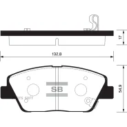 ������� ��������� �������� Hyundai Sonata V, KIA Optima 2.0/2.4/2.0CRDi 10 SP1397 Sangsin Brake SP1397 SP1397 ����