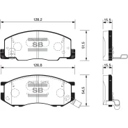 ������� �������� �. Toyota Previa 2.4i 4WD 97-00 SP1433SNS GDB3157=636 04=224545 ! Sangsin Brake SP1433 SP1433 ����