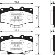 ������� �������� ��������! Toyota Land Cruiser 4.0-4.2TD 90/4Runner 2.4-3.0TD 87-96 SP1420 Sangsin Brake SP1420 SP1420 ����