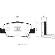 ������� ��������� Toyota Auris 1.33-2.2 07- (��������������) ������ SP1501 Sangsin Brake SP1501 SP1501 ����