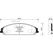 ������� ��������� �������� Chrysler 300C 3.0CRD 04, Dodge Caliber SP1509 Sangsin Brake SP1509 SP1509 ����
