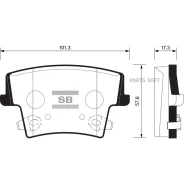 ������� �������� �. Chrysler 300C 2.7/3.5/5.7 V8 04, Dodge Charger 06 SP1508SNS GDB4135 ! Sangsin Brake SP1508 SP1508 ����