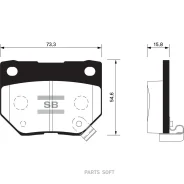������� �������� �. Subaru Impreza 2.0T WRX 00-01 SP1487SNS GDB3308=365 21=D7053M-01 ! Sangsin Brake SP1487 SP1487 ����