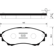 ������� �������� �. Ford Ranger 2.5TDi, Mazda Serie B 2.5D/TD 02 SP1479SNS GDB3403=1151 00 ! Sangsin Brake SP1479 SP1479 ����