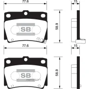 ������� ��������� ������ Sangsin Brake SP1522 SP1522 ����
