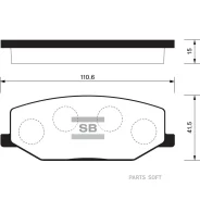 ������� �������� ��������! Suzuki SJ 1.0/1.3 81-04 SP1540 Sangsin Brake SP1540 SP1540 ����