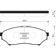 ������� ��������� �������� Mitsubishi Montero/Pajero1.8MPi/2.0GDi 00 SP1585 Sangsin Brake SP1585 SP1585 ����