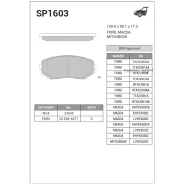 ������� �������� ��������! Mazda CX-7 MZR DISI Turbo 07 SP1603 Sangsin Brake SP1603 SP1603 ����