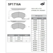 ������� �������� ��������! Citroen Jumper 2.2HDi/3.0HDi, Fiat Ducato 2.3D/3.0D 06 SP1716A Sangsin Brake SP1716A SP1716A ����