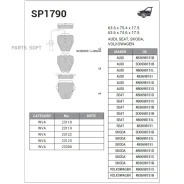 ������� �������� ��������! Audi Allroad 2.7i/2.5TDi 00 SP1790 Sangsin Brake SP1790 SP1790 ����