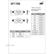 ������� �������� AUDI A8 (4E) SP1788 Sangsin Brake SP1788 SP1788 ����