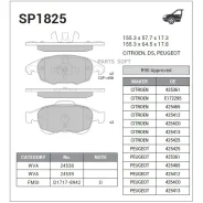 ������� ��������� �������� Citroen C4 Picasso 1.6HDi/1.8i 06 SP1825 Sangsin Brake SP1825 SP1825 ����