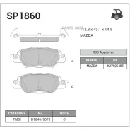 ������� �������� ������! Mazda CX-5 15-16 SP1860 Sangsin Brake SP1860 SP1860 ����