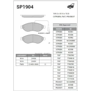������� ��������� �������� Sangsin Brake SP1904 SP1904 ����