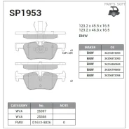 ������� ��������� ������ Sangsin Brake SP1953 SP1953 ����