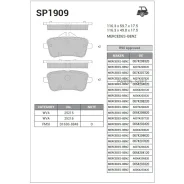 ������� �������� ������! MB W166 ML250/GL350 2.5CDI/3.5CDI 11 SP1909 Sangsin Brake SP1909 SP1909 ����