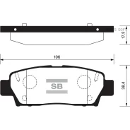 ������� �������� ���.! Toyota Camry 3.0 91-96/Celica 2.0 93-99 SP2022 Sangsin Brake SP2022 SP2022 ����