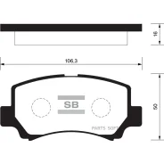 ������� �������� �.! Suzuki Wagon R+ 1.0i-1.2i 16V 4WD 98-00 SP2021 Sangsin Brake SP2021 SP2021 ����