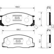 ������� �������� Toyota Previa 90-00 SP2035 Sangsin Brake SP2035 SP2035 ����