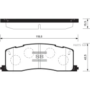 ������� �������� ������! Toyota Previa 2.4i 4WD 90-00 SP2036 Sangsin Brake SP2036 SP2036 ����