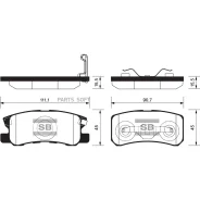 ������� �������� �. Mitsubishi Outlander/Lancer 2.4/3.5i/2.4D 4WD 06 SP2076SNS Sangsin Brake SP2076 SP2076 ����