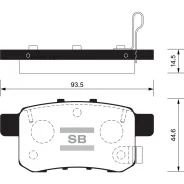 ������� ��������� Honda Accord 2.0-2.4 ���� 08- ������ SP2103 Sangsin Brake SP2103 SP2103 ����