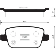 ������� ��������� FORD Galaxy/Mondeo/S-MAX/Volvo S80/XC70/Freelander 06- ������ SP2101R Sangsin Brake SP2101R SP2101R ����