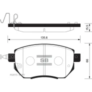 ������� ��������� �������� Sangsin Brake SP2107 SP2107 ����