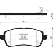 ������� ��������� FORD Fiesta 08-/Mazda 2 07- �������� SP2113 Sangsin Brake SP2113 SP2113 ����