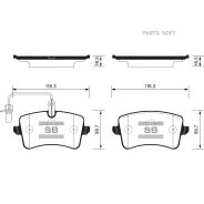 ������� ������ AUDI A6 (C7) SP2317 Sangsin Brake SP2317 SP2317 ����