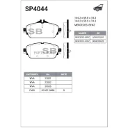 ������� ��������� �������� Sangsin Brake SP4044 SP4044 ����