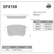 ������� �������� �.! Renault Kangoo 1.6/1.5DCi 08 SP4158 Sangsin Brake SP4158 SP4158 ����