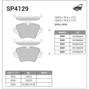 ������� ��������� Sangsin Brake SP4129 SP4129 ����