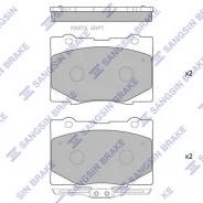 ������� ��������� Honda Legend 4WD 06- �������� SP4141 Sangsin Brake SP4141 SP4141 ����