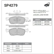 ������� ��������� Sangsin Brake SP4279 SP4279 ����