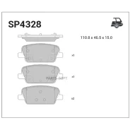 ������� ������ Hyundai Polisade 2019- SP4328 Sangsin Brake SP4328 SP4328 ����
